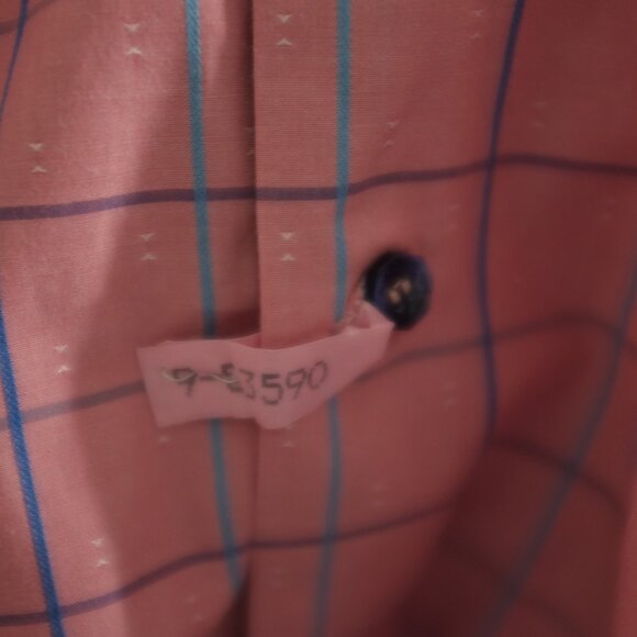 COPY - Au Noir salmon checks dress shirt size 6 or 2XL - Picture 11 of 11